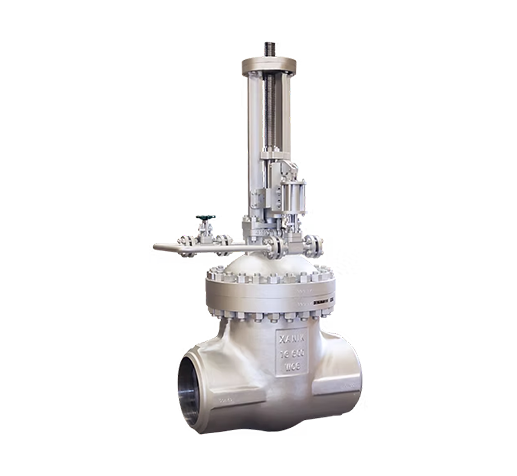 Gate Valve with Mechanically Activated Trip Valve for Nitrogen Injection in Central Cavity to Help Closure